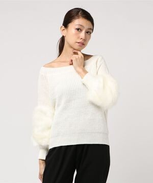 SPIGA 袖ﾌｧｰﾆｯﾄﾄｯﾌﾟｽ
