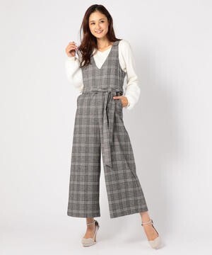 MEW'S REFINED CLOTHES Vネックワイドコンビネゾン