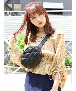 dazzlin ボリュームスリーブシャーリングブラウス