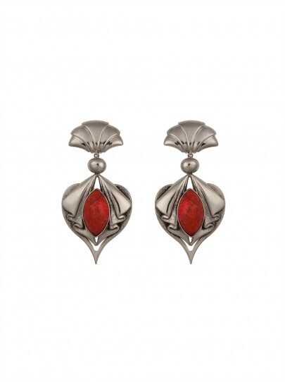 ETRO Earrings with fans and hard stones