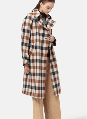 Aquascutum クラブチェック柄コート
