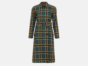 Aquascutum カラーチェックドレスコート
