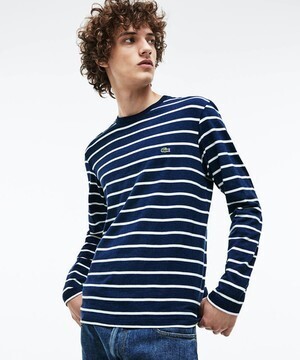 LACOSTE ボーダーロングスリーブカットソー