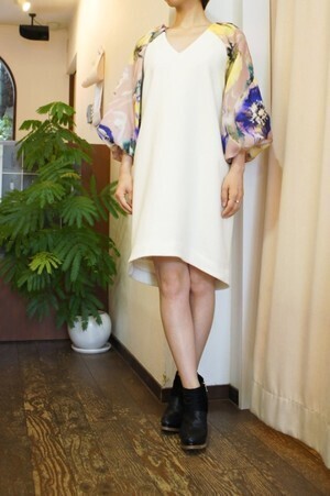 muller of yoshiokubo flower sleeve dress