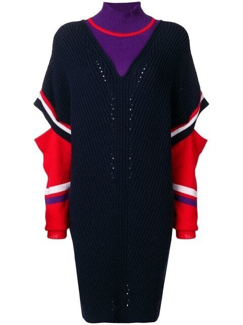 PINKO layered cut out dress