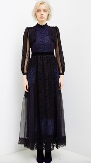 RIEKA INOUE GNU Lace Long Dress