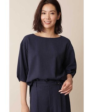 22 OCTOBRE モックツイストブラウス[WEB限定]
