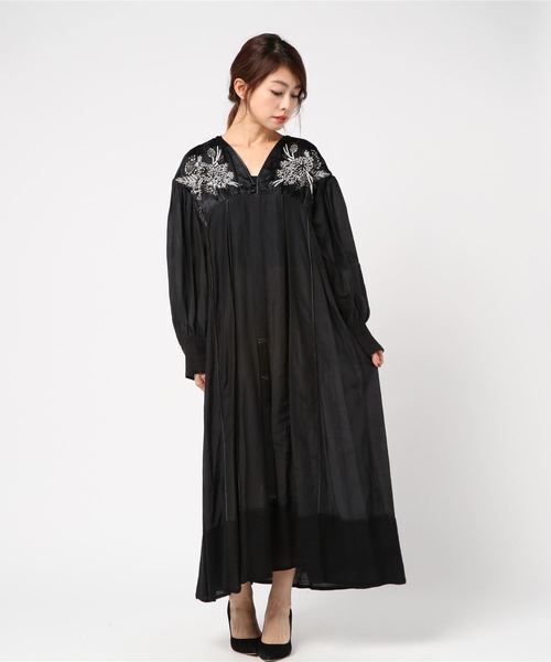 muller of yoshiokubo “EMBROIDERY”ロングドレス