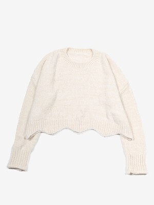 frunco モコモコショートニット