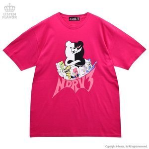 LISTEN FLAVOR モノクマ&モノクマーズNDRV3ビッグTシャツ