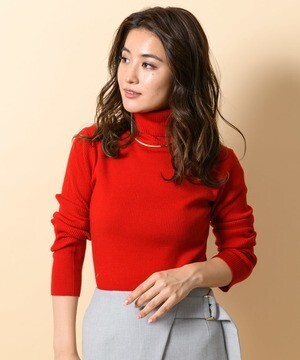 TONAL ウォシャブルウールカシミヤタートルネックニット