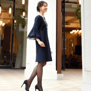 RUIRUE BOUTIQUE RUIRUE BOUTIQUE/【U588】/レーシーフレアースリーブワンピース