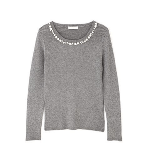 PROPORTION BODY DRESSING パールビジューリブニット