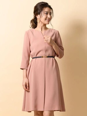 TONAL スキッパーフレアドレス