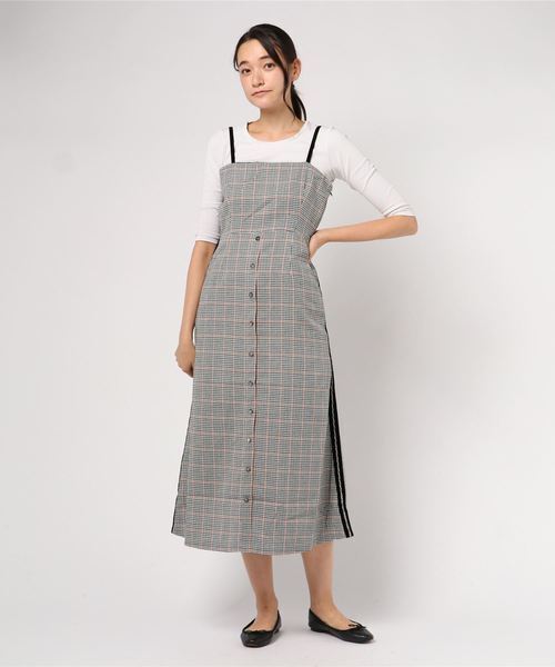 ADIRA レトロチェックワンピース