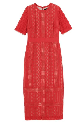 LagunaMoon LADY ジオメトリックレースドレス