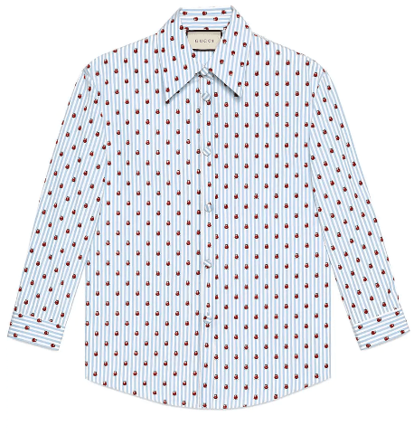 GUCCI レディバグ ストライプ シャツ
