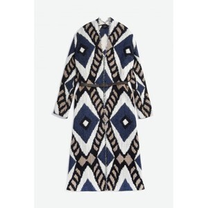 ALYSI CAUCASIAN RUG PATTERN COAT