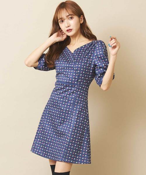 titty & Co. レトロフラワーワンピース