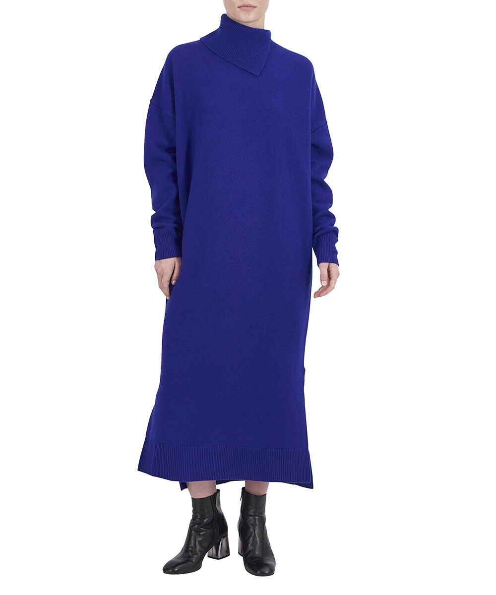 nagonstans WOOL SLIT LONG DRESS