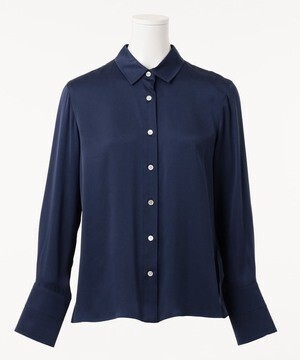 Calvin Klein シルクストレッチジョーゼット シャツブラウス