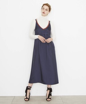 CITY TWILL FAKE LAYERED DRESS