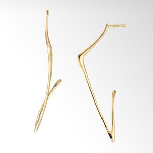 STAR JEWELRY GOLD PIERCED EARRINGS