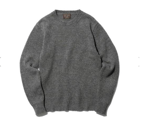 MR.OLIVE LAMB WOOL 5G KNIT / STANDARD CREW NECK SWEATER