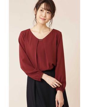 NATURAL BEAUTY ノルディス襟ビジュータックブラウス