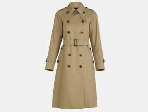 Aquascutum 2018AW版ベーシックトレンチコートクラシックフィットロング丈