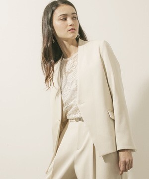 UNITED TOKYO ノーカラーベルトJKT