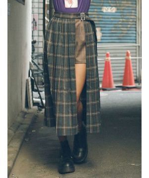 jouetie ダブルチェックラップスカート