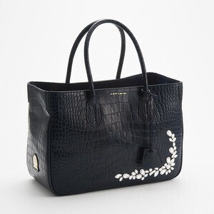 A.D.M.J. CROCODILEEMBOSSING/SWAROVSKI・CRYSATLS　TOTEBAG