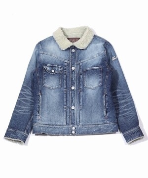 TMT VINTAGE-STRETCH DENIM BOA JACKET