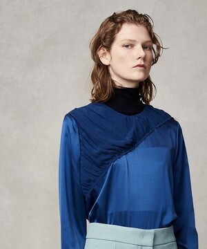 JOSEPH SINCLAIR / STRETCH SATIN ブラウス