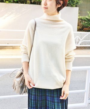 IENA コクーンハイネックプルオーバー
