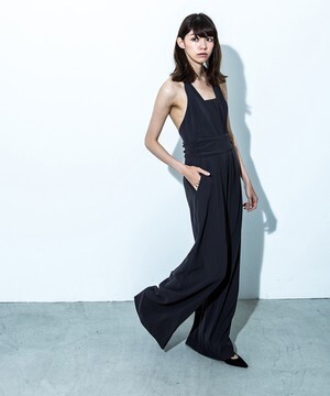 DOUBLE STANDARD CLOTHING 【Sov.】オープンバックオールインワン