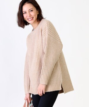 FREAK'S STORE 芯白畦チュニックニット