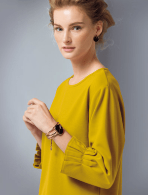 Otto Japan タックデザイン袖リップルカットソー