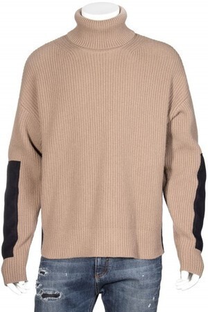 MONCLER Turtle Neck Knit Sweater Ribbed