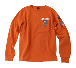 AVIREX L/S EMBROIDERED T-SHIRT