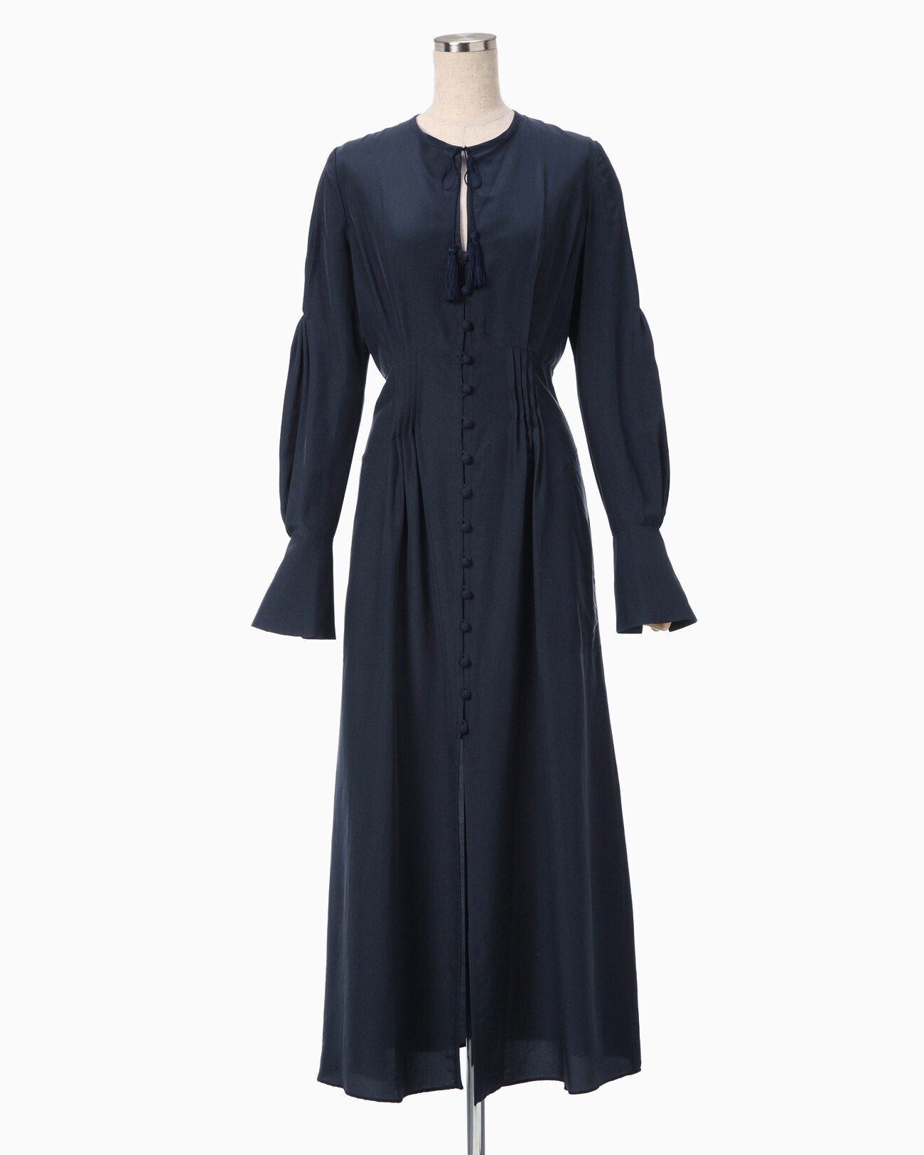 Mame Kurogouchi A-Line Silk Dress