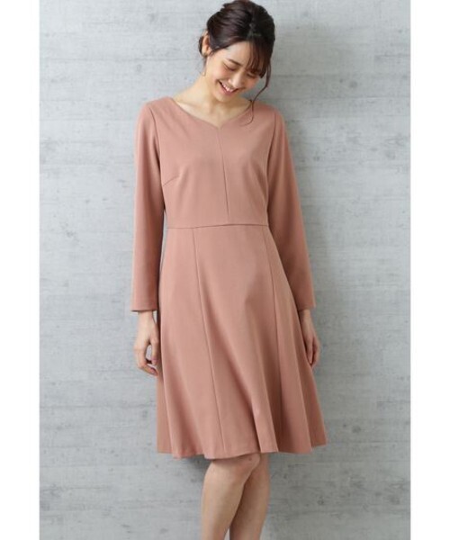 NATURAL BEAUTY BASIC ニュアンスネックワンピース