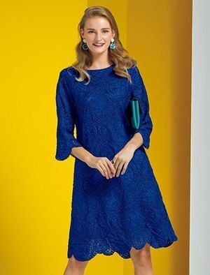 Otto Japan オーナメント柄レースワンピース
