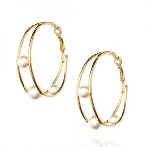 Grosse Blanc フープピアス ゴールド