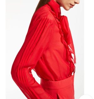 Max Mara シルクジョーゼットブラウス