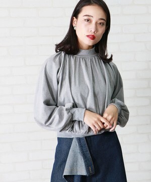 &g’aime ボリュームギャザープルオーバー
