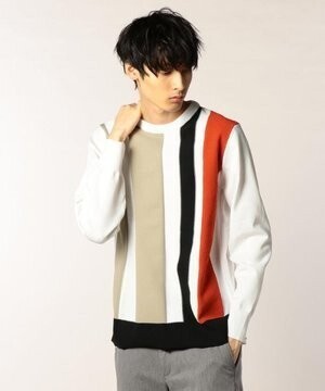 FREDY&GLOSTER 切替プルオーバーニット