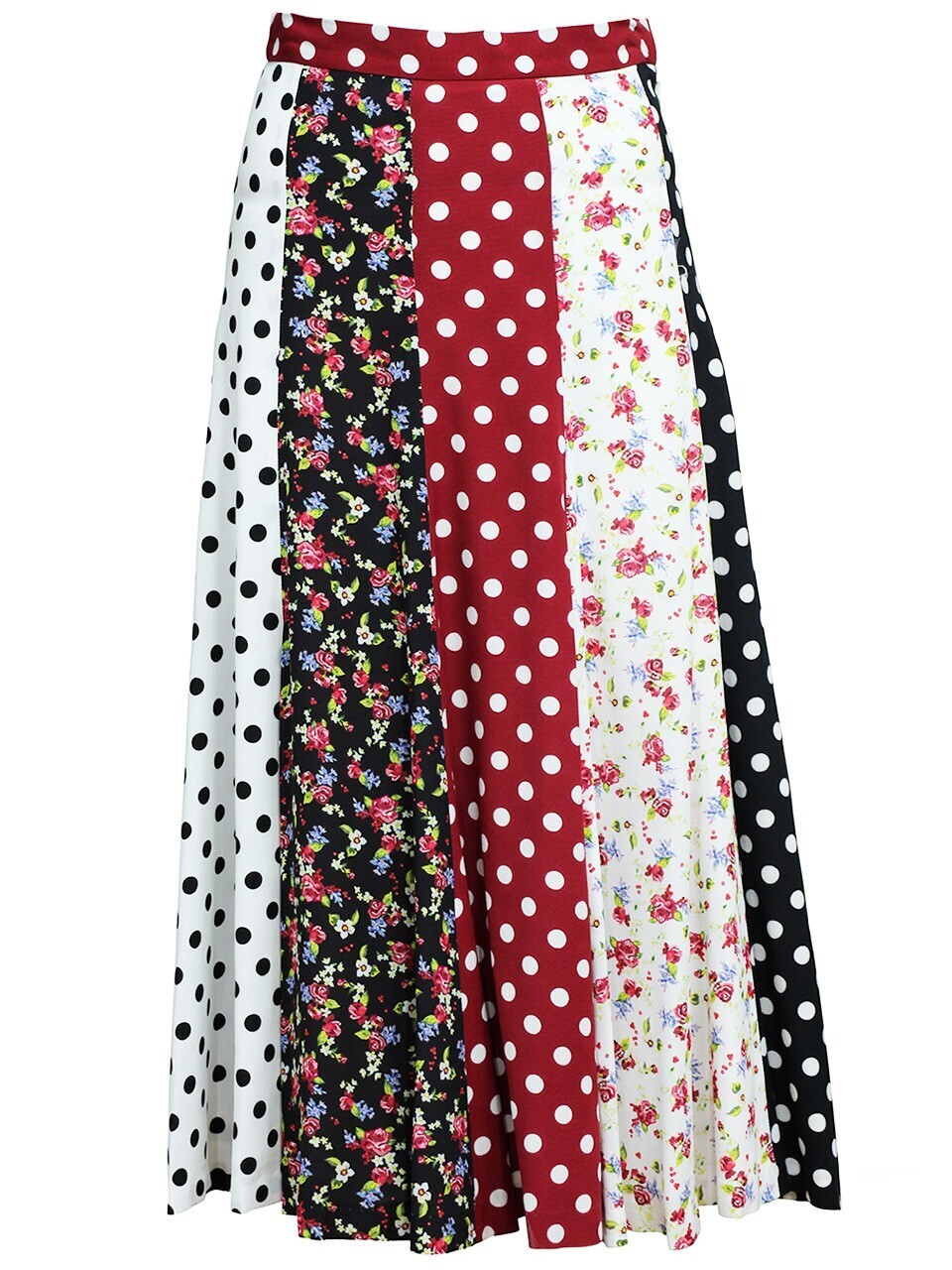 G.V.G.V. PRINTED RAYON CREPE SKIRT