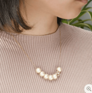 GOLDY 3170027 B コットンパール ビジュー ネックレス